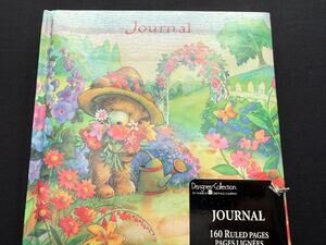 NEW Vintage Designer Collection Journal Bear Floral